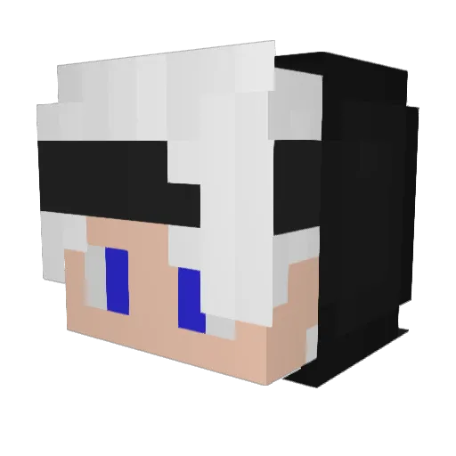 Vanditta Minecraft avatar head, 3D render