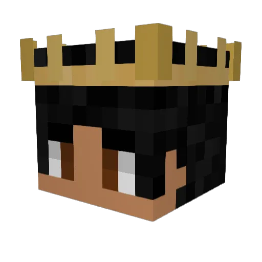 Vandiwald Minecraft avatar head, 3D render