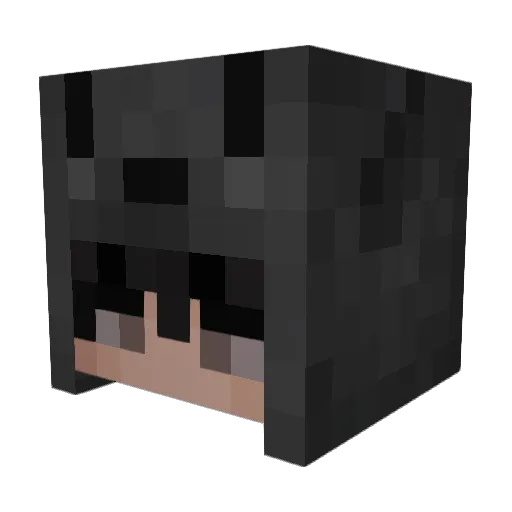 Vandrixx Minecraft avatar head, 3D render
