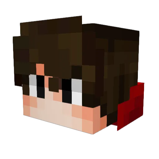 VanekS Minecraft avatar head, 3D render