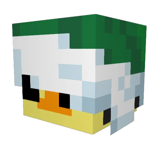 VangoBro Minecraft avatar head, 3D render