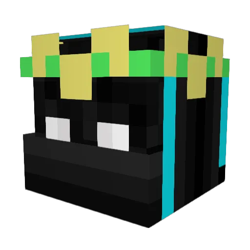 Vanguard316 Minecraft avatar head, 3D render