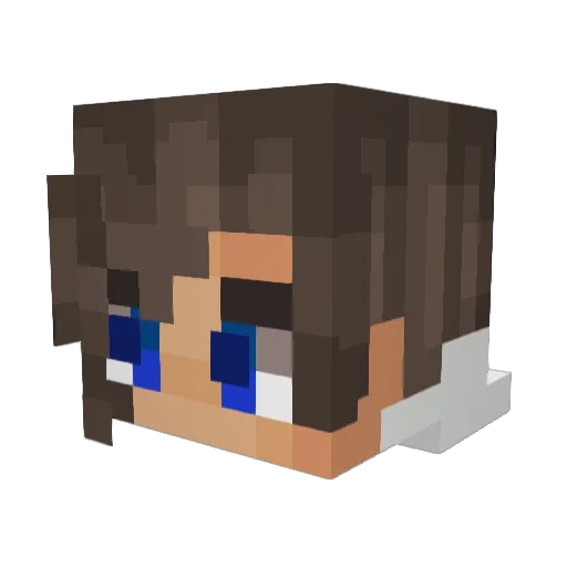 Vania_777 Minecraft avatar head, 3D render