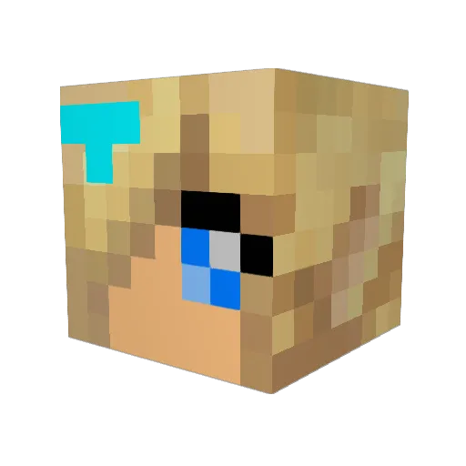Vanila_Twilight Minecraft avatar head, 3D render