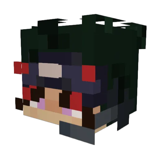 VanillaExtrette Minecraft avatar head, 3D render
