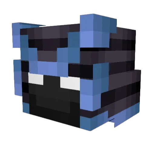 VanillaGonzalez Minecraft avatar head, 3D render