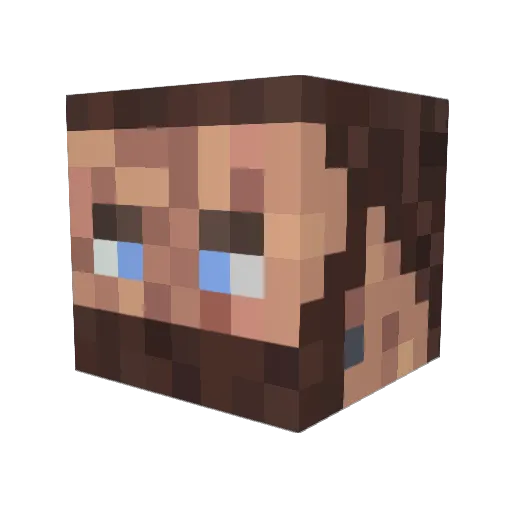 VanillaJIce Minecraft avatar head, 3D render