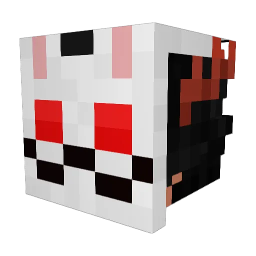 VanillaLemonade Minecraft avatar head, 3D render