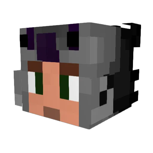 VanillaPie Minecraft avatar head, 3D render