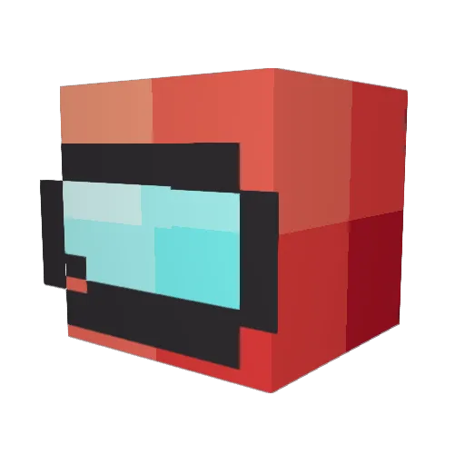 VanillaPizza Minecraft avatar head, 3D render