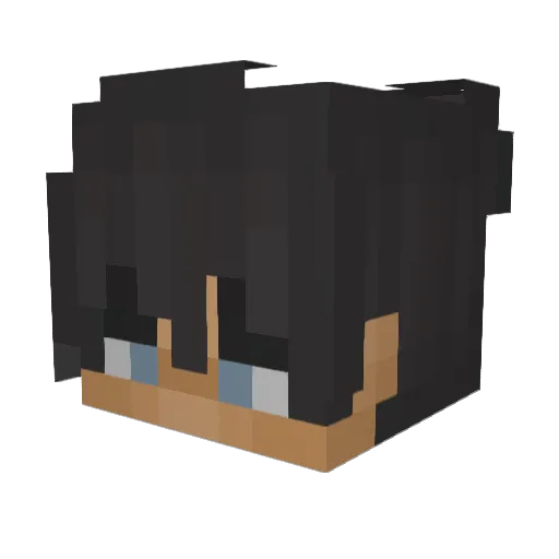 Vanillemilk2 Minecraft avatar head, 3D render