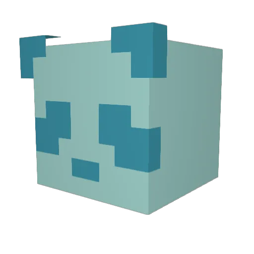 Vanillllaaaa Minecraft avatar head, 3D render