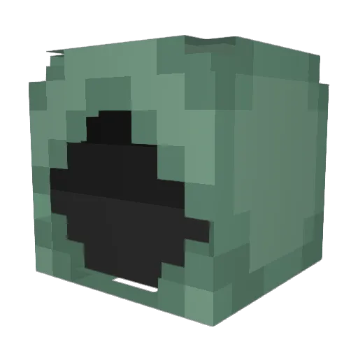 Vanishdart Minecraft avatar head, 3D render