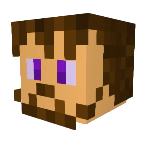 VanishedSpartan Minecraft avatar head, 3D render