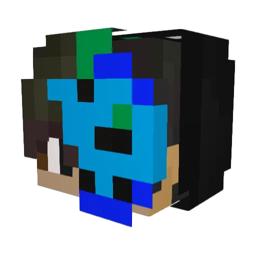 Vanitas_2 Minecraft avatar head, 3D render