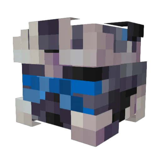 Vaniten Minecraft avatar head, 3D render