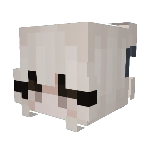 Vanityys Minecraft avatar head, 3D render