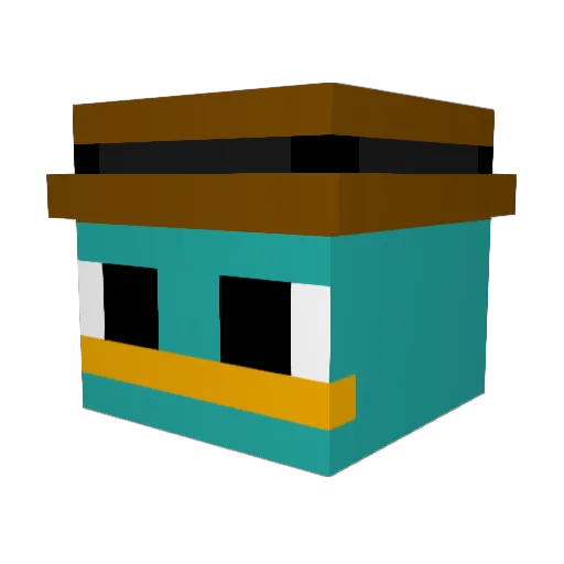 VanjaVanja Minecraft avatar head, 3D render