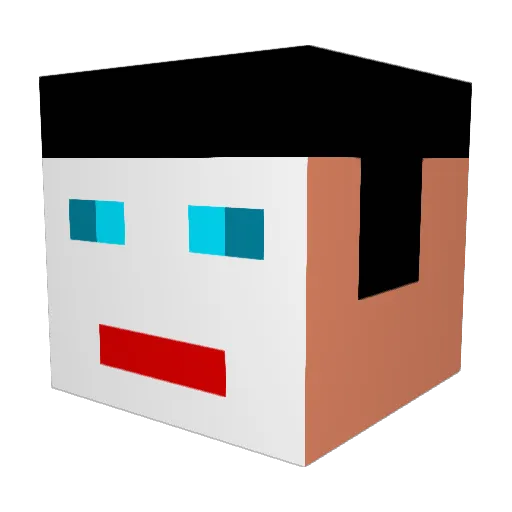 VankoKN05 Minecraft avatar head, 3D render