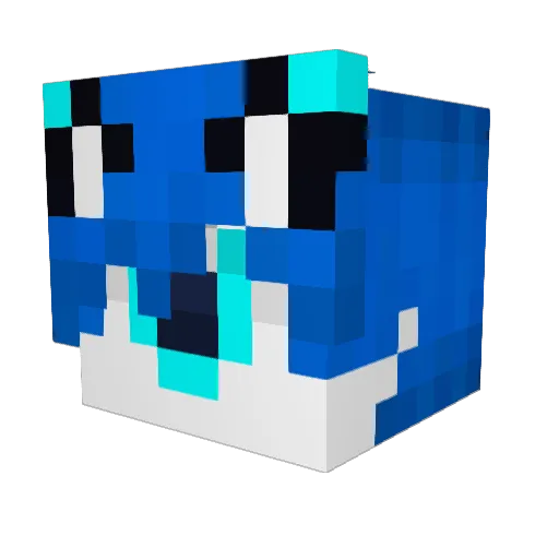 Vanloz Minecraft avatar head, 3D render
