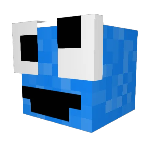Vann9 Minecraft avatar head, 3D render