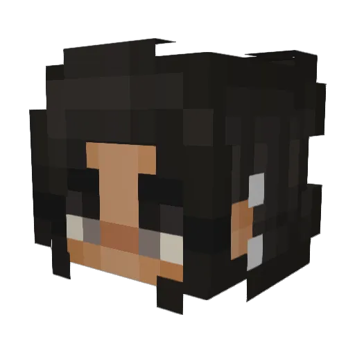 VannehSa Minecraft avatar head, 3D render