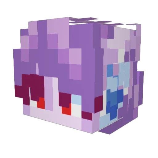VannyBeatrice Minecraft avatar head, 3D render