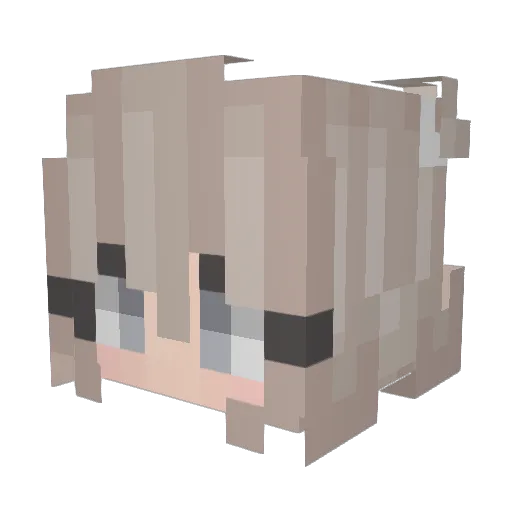 VannyxD Minecraft avatar head, 3D render