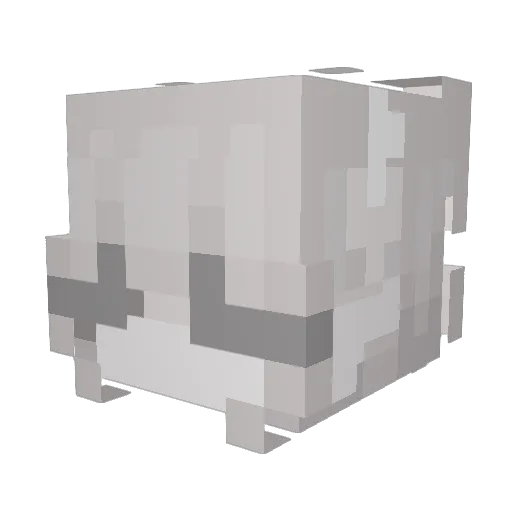 VanoBano Minecraft avatar head, 3D render