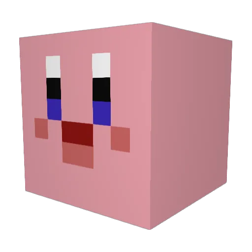 VanoVan Minecraft avatar head, 3D render