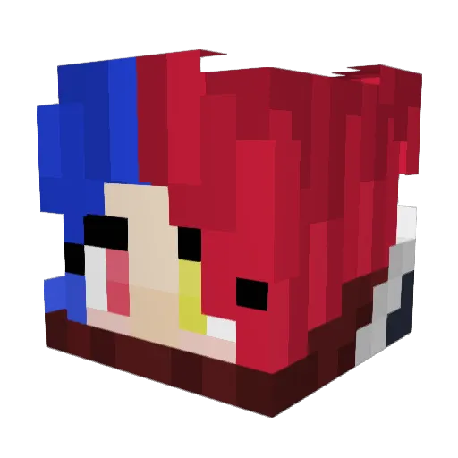 Vanquish_R Minecraft avatar head, 3D render