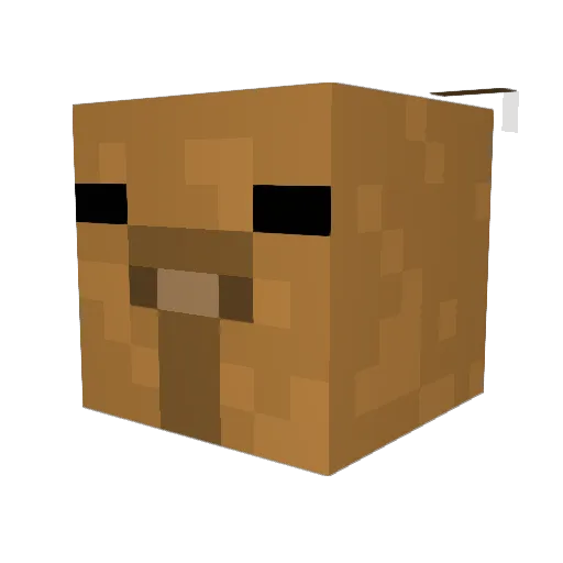 Vans247 Minecraft avatar head, 3D render