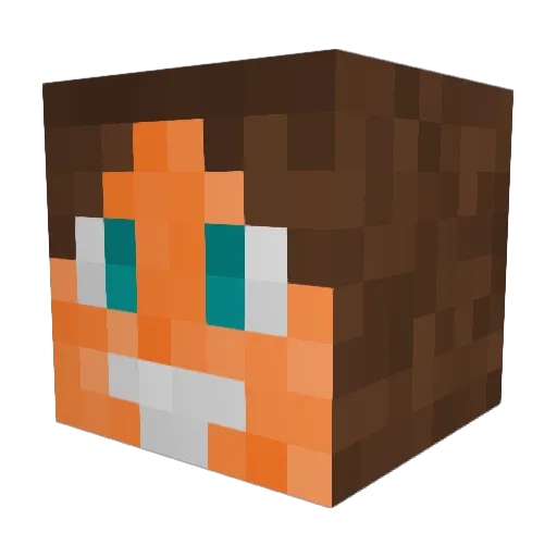 Vans_Games Minecraft avatar head, 3D render