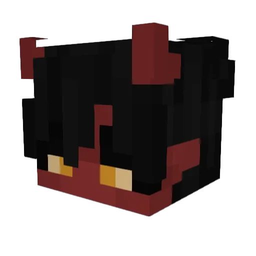 Vanscenic Minecraft avatar head, 3D render