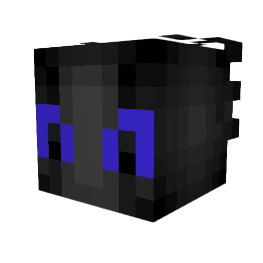 VanshyBoy Minecraft avatar head, 3D render