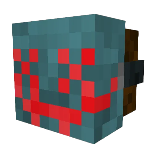 Vansiida Minecraft avatar head, 3D render