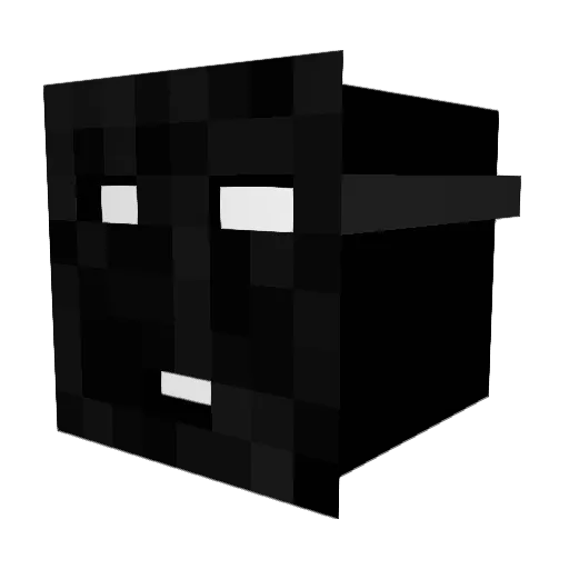 Vanskeliq Minecraft avatar head, 3D render