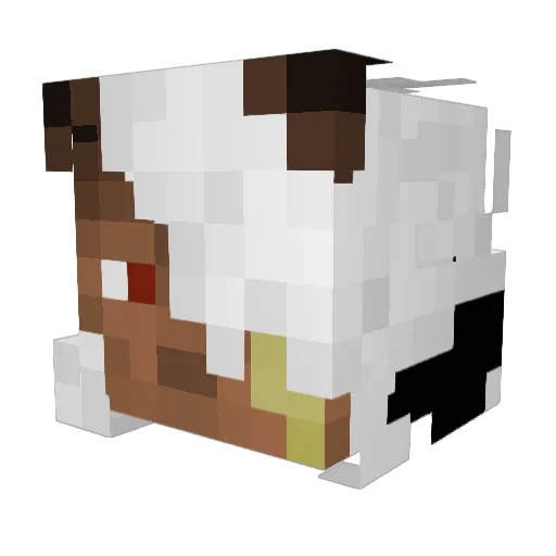 Vant_a Minecraft avatar head, 3D render