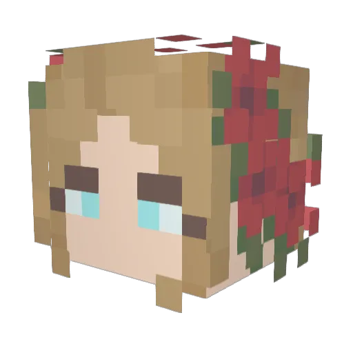 Minecraft-Avatar von VantaRose44: Kopf als 3D-Render