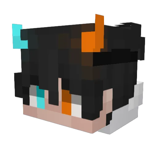 VantageAMR Minecraft avatar head, 3D render