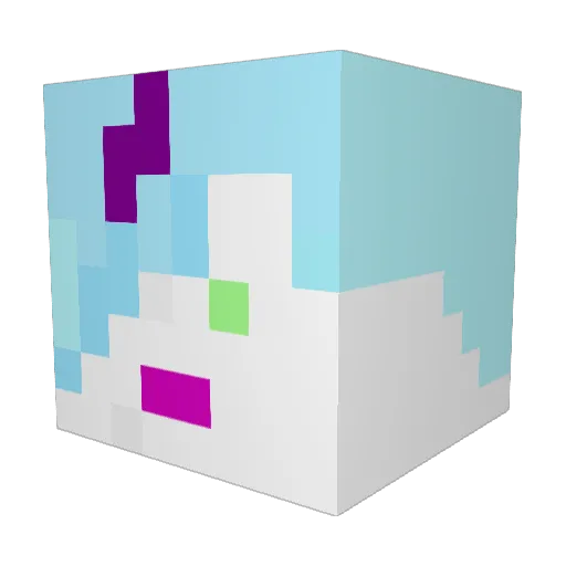 VantageWrath Minecraft avatar head, 3D render