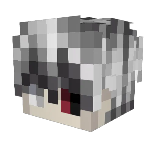VantedLive Minecraft avatar head, 3D render