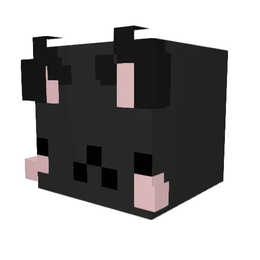 Vanteyes Minecraft avatar head, 3D render