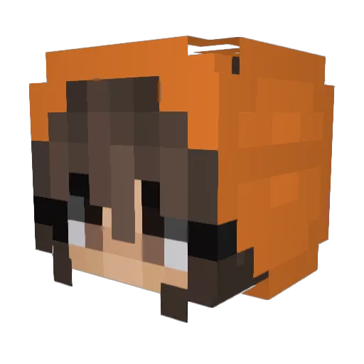 Vantlya Minecraft avatar head, 3D render
