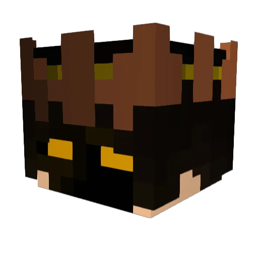 Vantser Minecraft avatar head, 3D render
