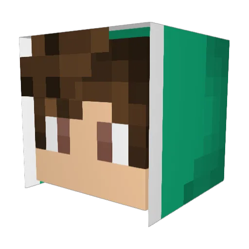 Vanya475 Minecraft avatar head, 3D render
