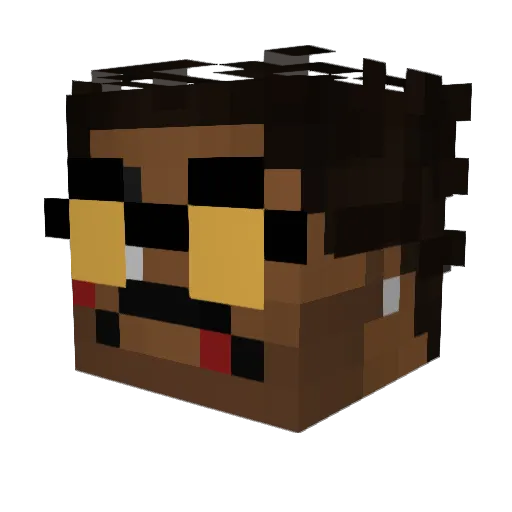 VanyaGameplays Minecraft avatar head, 3D render