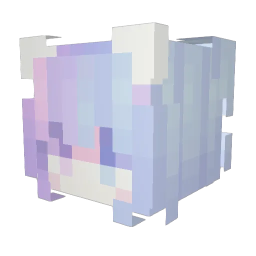 Vanya_X Minecraft avatar head, 3D render