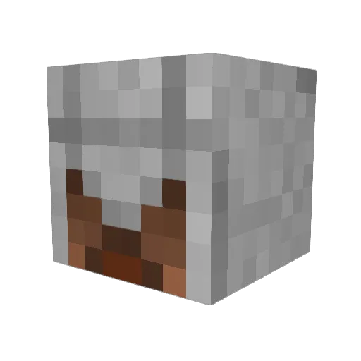 Vanyell Minecraft avatar head, 3D render