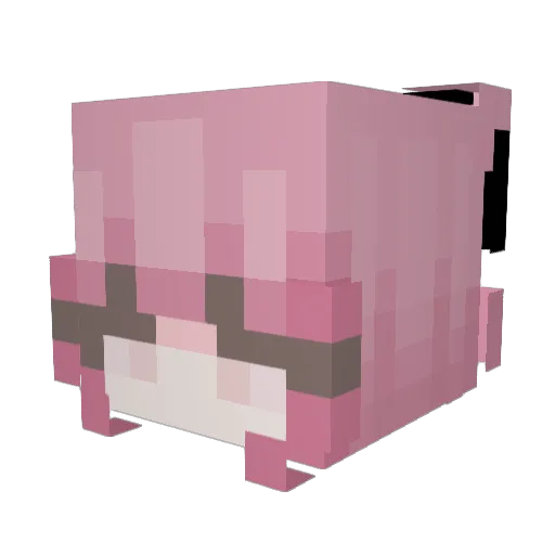 Vanyely Minecraft avatar head, 3D render
